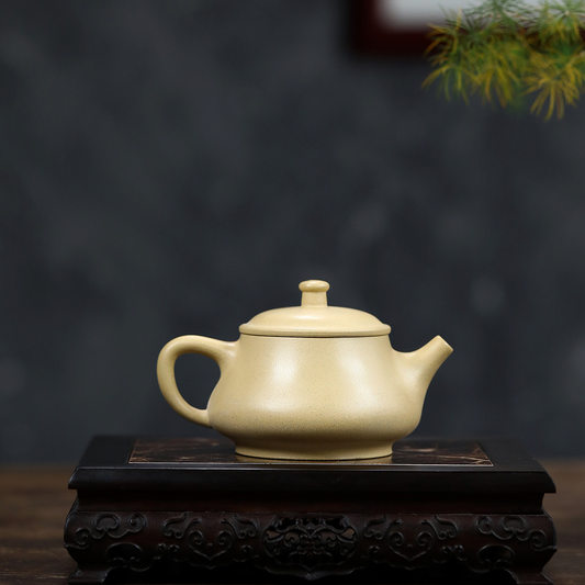 Wide-Mouth Stone Dipper 200ML-Yixing Teapot in Benshan Green Clay