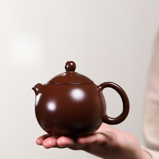 Dragon Egg 190ML-Yixing Teapot in Purple Clay