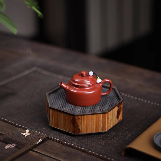 Virtue Bell 100ML-Yixing Teapot in Vermilion Clay